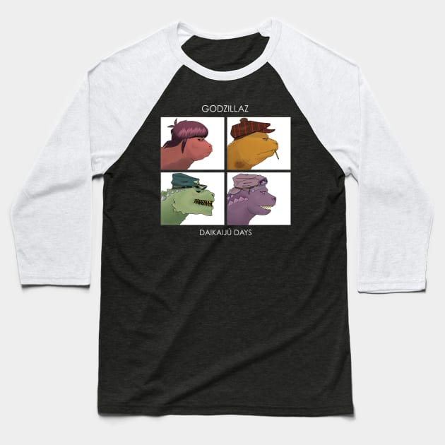 DAIKAIJU DAYS Baseball T-Shirt by MikeJacobsDesigns